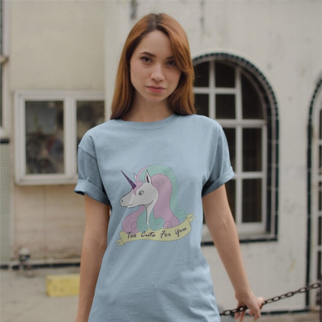 Greg Rapidash Unicorn Too Cute For You Hoodies Black Whitewing