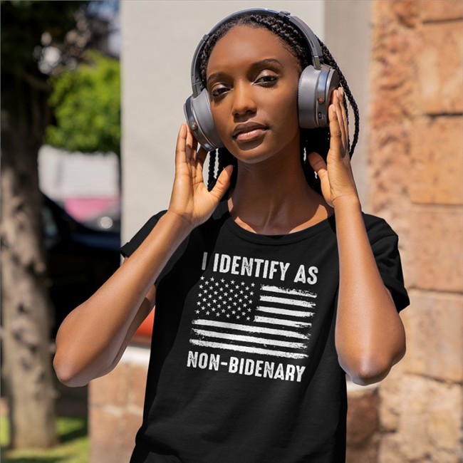 I Identify As Non-Bidenary Tee Shirt