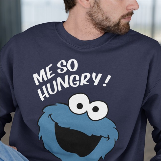 Me So Hungry Meme Cookie Monster Hoodie Green Hollow Point