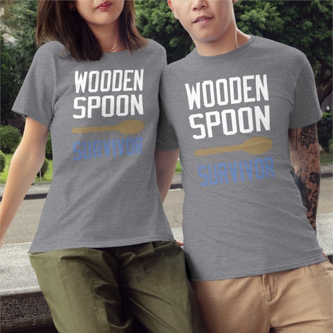 80Stees Shop Wooden Spoon Survivor T-Shirt Old School 80S