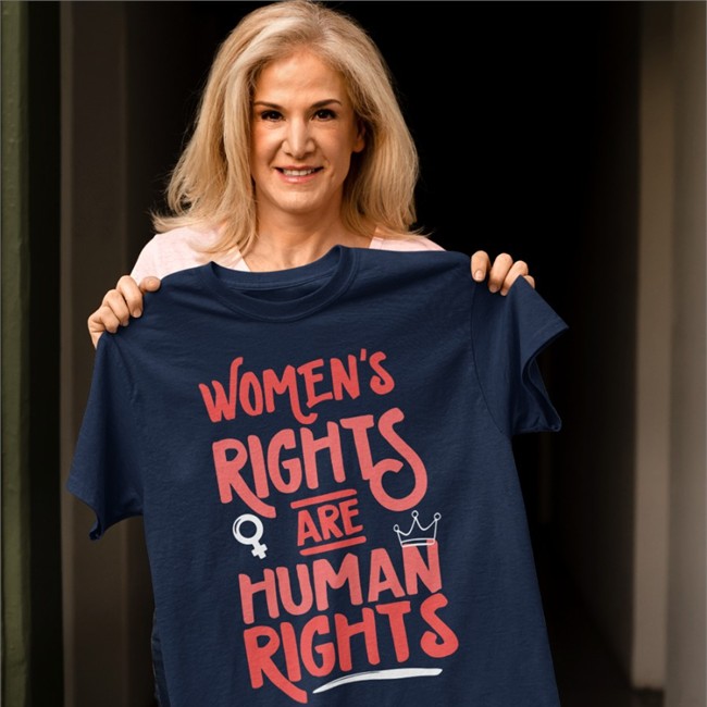 Feminist Women's Rights Are Human Rights Sweatshirt Aunt Crabby Calls Bullshit