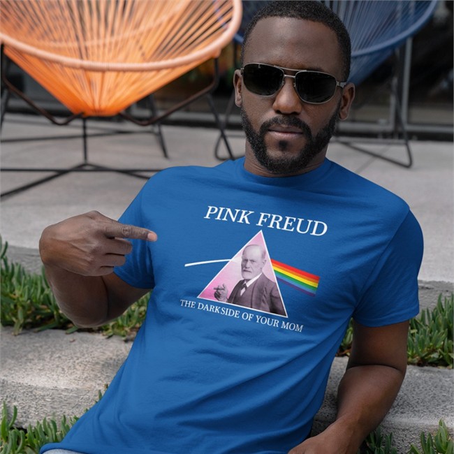 Shirts That Go Hard Psychology Pink Freud Side Of Your Mom Tee Sigmund Freud