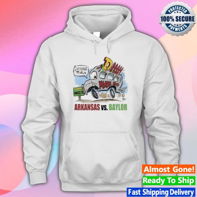 Arkansas Vs Baylor Defense Travels Dhh Muss Bus Waco Tx T-shirt Arkansas Vs Baylor Defense Travels Dhh Muss Bus Waco Tx Hooded Sweatshirt
