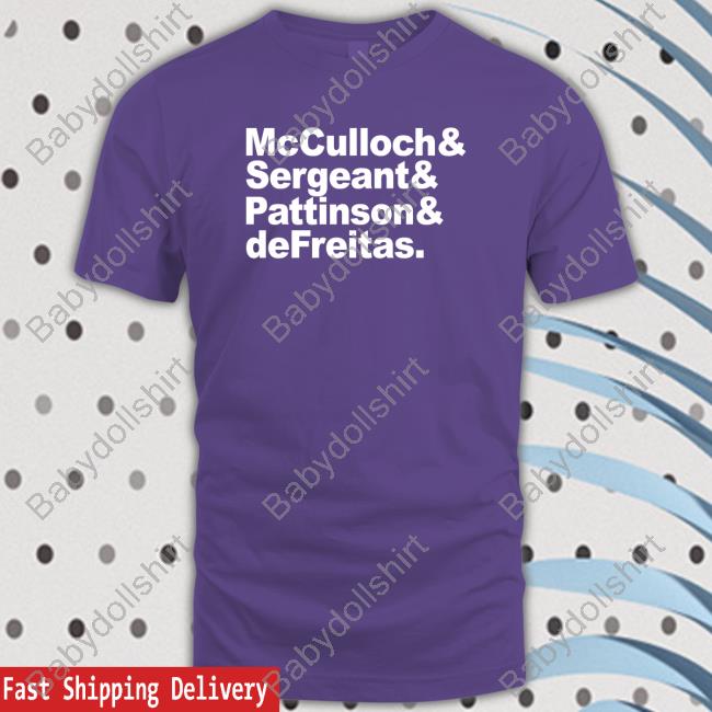 Mcculloch & Sergeant & Pattinson & Defreitas Tee