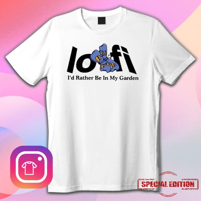 Lofi Butterfly I’D Rather Be In My Garden Classic Shirt