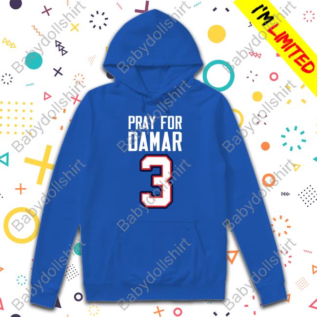 Buffalo Sabres Pray For Damar 3 Tee Shirt Damar Hamlin