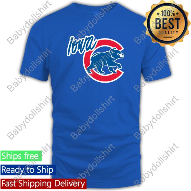 Official MiLB Iowa Cubs Walking Bear Tee