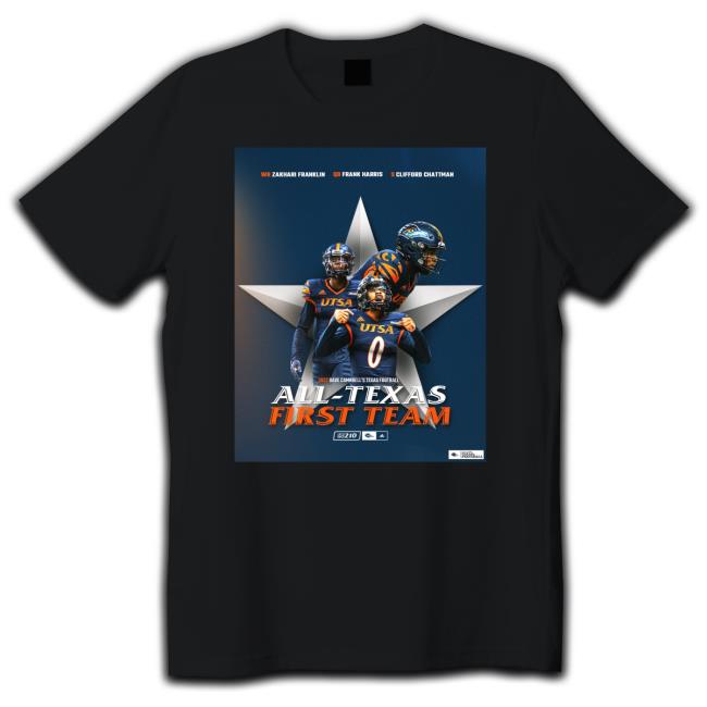 Official UTSA 2022 Dave campbell’s texas football All texas First team T Shirt