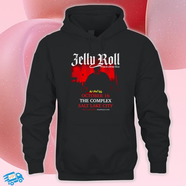 Official 2022 Tour Roll Salt Lake City Jelly Roll Sweatshirt Official 2022 Tour Roll Salt Lake City Jelly Roll Tee