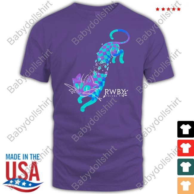 RWBY Volume 9 Shirts RWBY A Cat Most Curious Tee Shirt Rooster Teeth Store