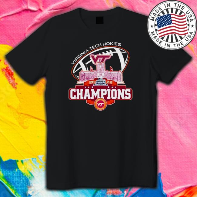 Virginia Tech Hokies City Pinstripe Bowl City 2022 Champions TShirts Virginia Tech Hokies City Pinstripe Bowl City 2022 Champions Tee Shirts