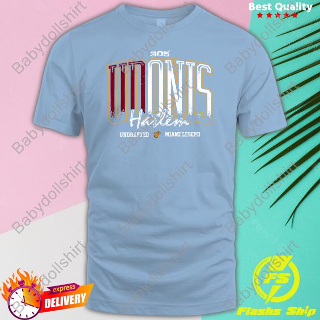 305 Udonis Haslem Tee Shirt 305 Udonis Haslem Miami Legend Tee Shirt