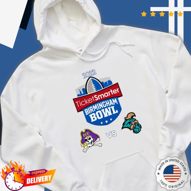 Official Coastal Carolina vs East Carolina 2022 TicketSmarter Birmingham Bowl Shirt Coastal Carolina vs East Carolina 2022 TicketSmarter Birmingham Bowl Tee Shirt