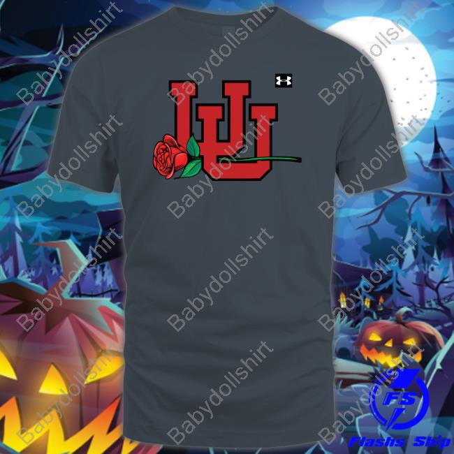 Utah Football Interlocking Utah Utes Football Rose Shirts