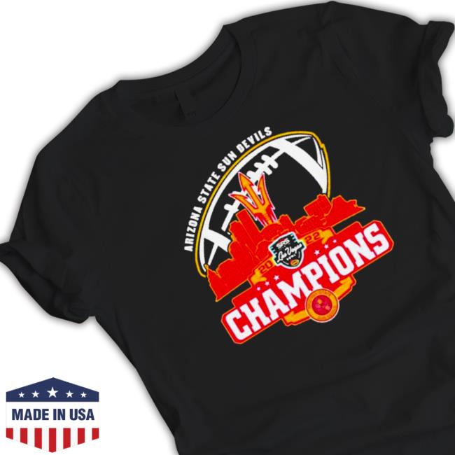 Official Arizona State Sun Devils Logo Dukes Bowl City 2022 Champions Long Sleeve Tee
