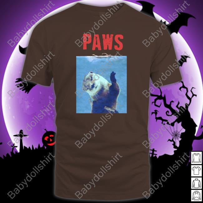 Paws Otter Limited Edition Tee Shirt Official Jaws Paws Otter Shirts
