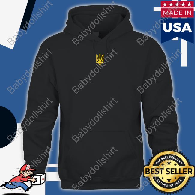 Volodymyr Zelensky Ukraine Logo Sweatshirt Volodymyr Zelensky Ukraine Logo Sweatshirt At The White House