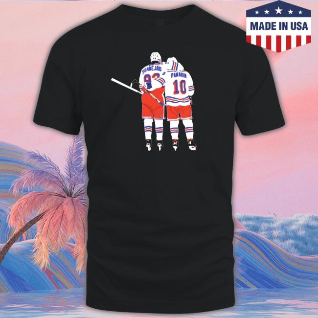 Official Mika Zibanejad And Artemi Panarin New York Rangers Shirt Mika Zibanejad And Artemi Panarin New York Rangers Tee Shirt