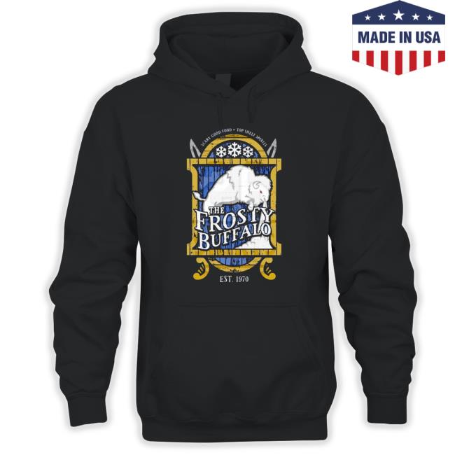 Official The frosty Buffalo est 1970 Hooded Sweatshirt The frosty Buffalo est 1970 Hoodie