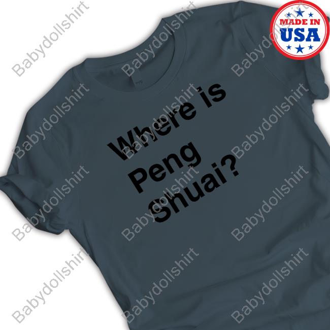 Where Is Peng Shuai Long Sleeve Tee Australian Open