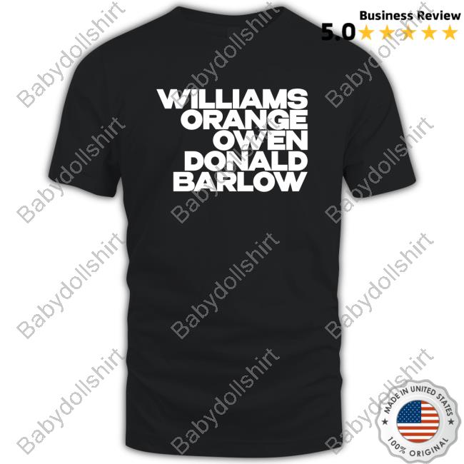 Williams Orange Owen Donald Barlow Shirt