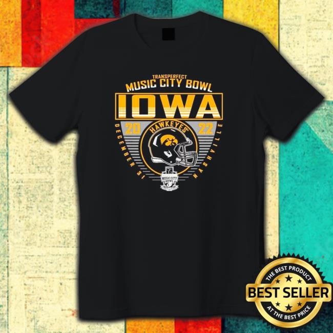 Official University of Iowa Football 2022 Music City Bowl Bound Hoodie