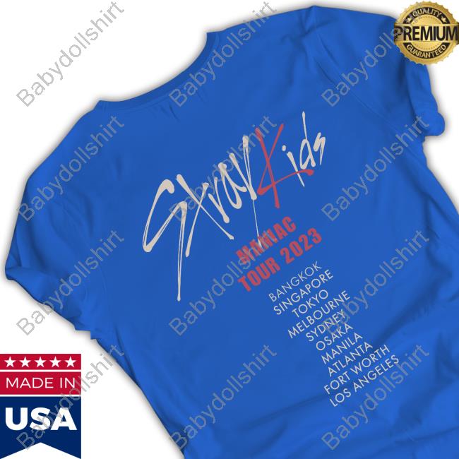 Maniac 2023 Tour Shirt Stray Kids Shop Maniac 2023 Tour Tee Live Nation Kpop