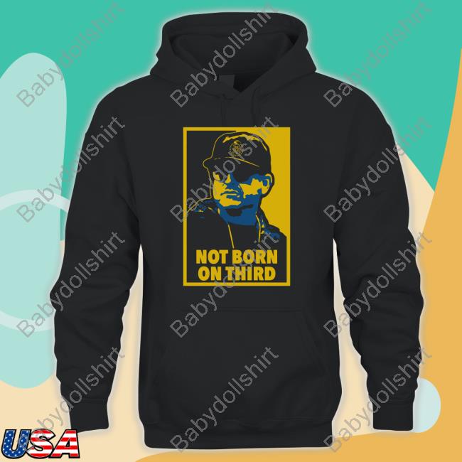 Not Born On Third Hooded Sweatshirt