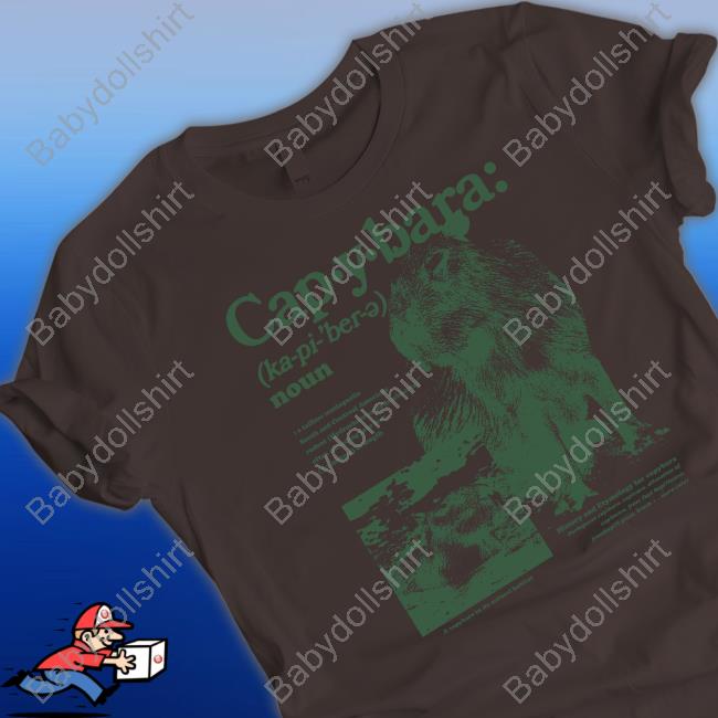 Official Capybara Defined Hooded Sweatshirt Official Capybara Defined Tee Shirt