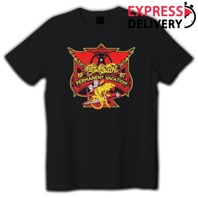 Aerosmith 1987 Permanent Vacation Lizard Tee Shirt